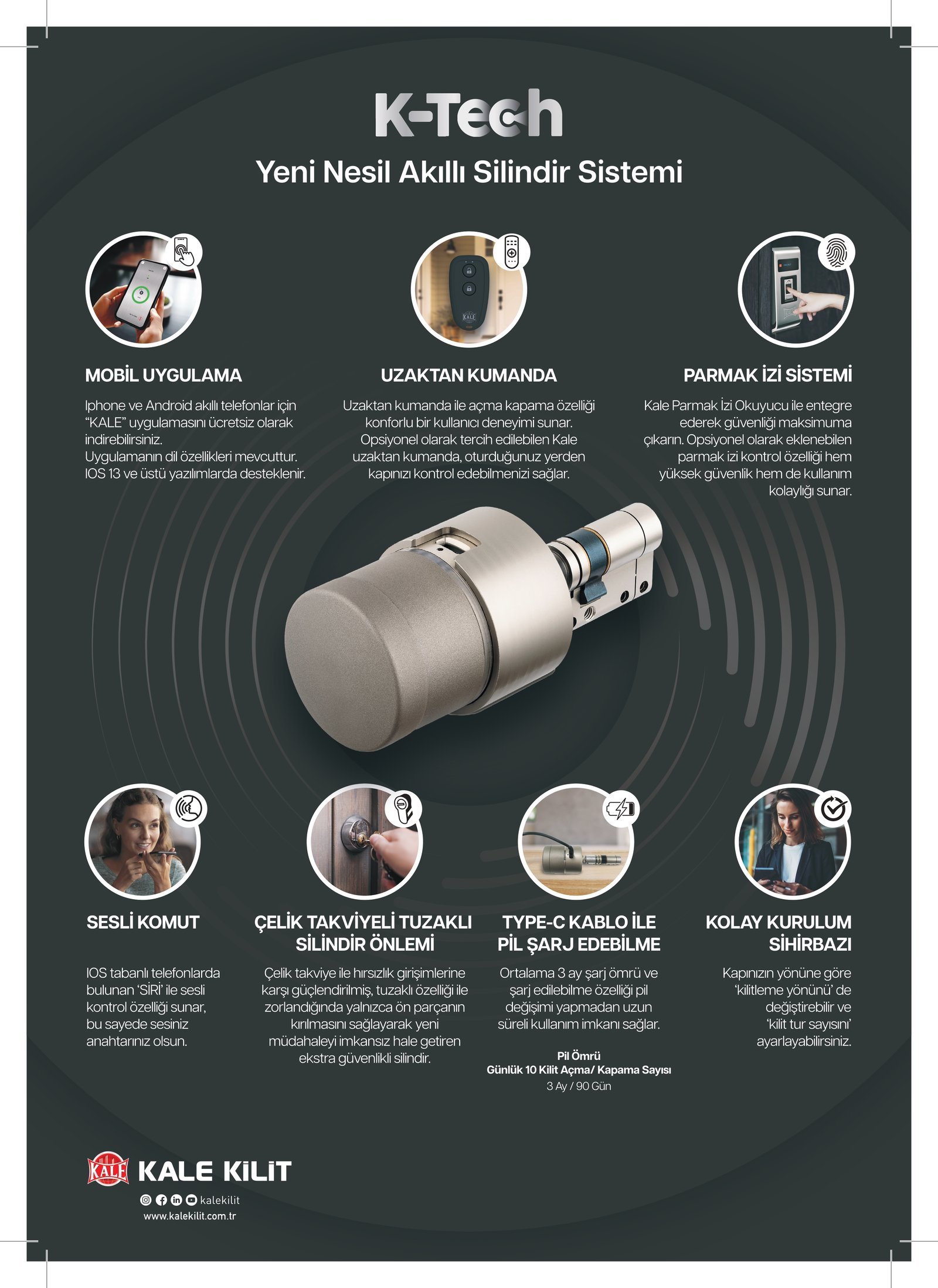 K-Tech K-Tech Yeni Nesil Akıllı Kilit Sistemi